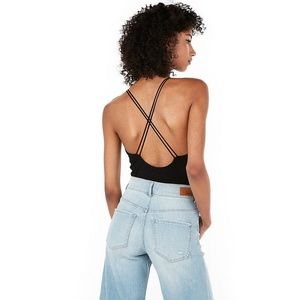 Express One Eleven Strappy Back Thong Bodysuit